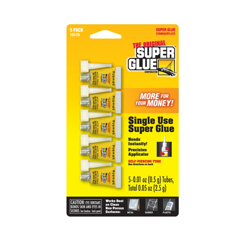 Super Glue 5-Pack Single Use Minis